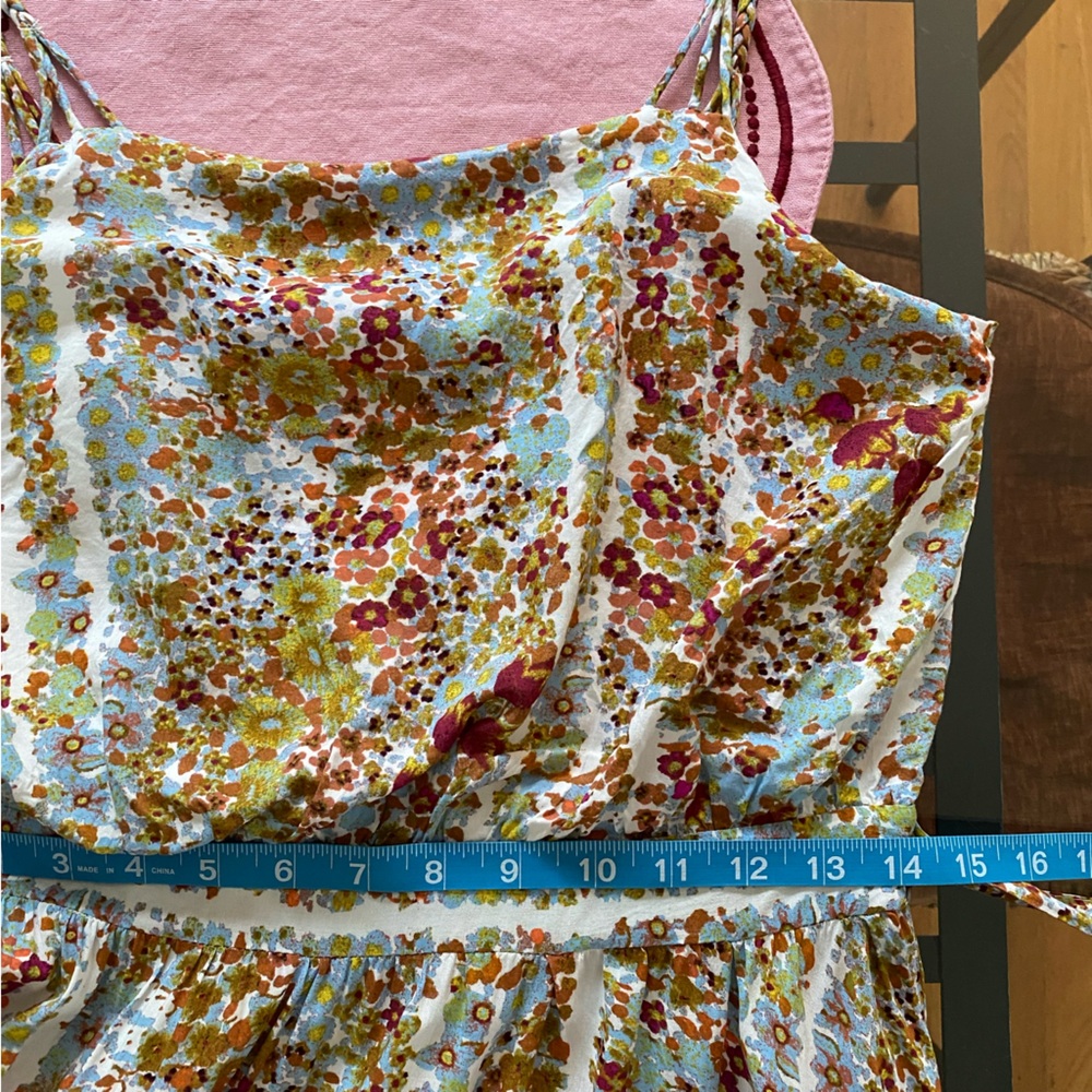 Free People Valerie Multicolor Floral Boho Maxi Dress Small - Picture 13 of 16
